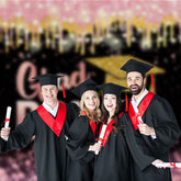 Aperturee - Glitter Black Pink Bokeh Grad Photography Backdrop